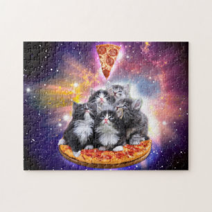 Katzen Illuminatis und Pizza Puzzle