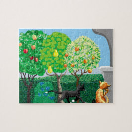 Katzen im Garten Puzzle