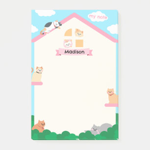 Katzen im Haus Post-it Klebezettel