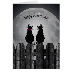 Katzen im Mondlicht für den Ehegatten