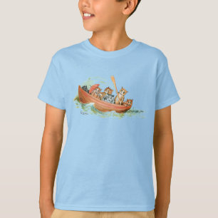 Katzen-im-Ruderboot-T-Shirt T-Shirt