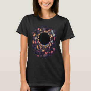 Katzen im Schwarzen Loch Katze Katzenmutter Katz T-Shirt