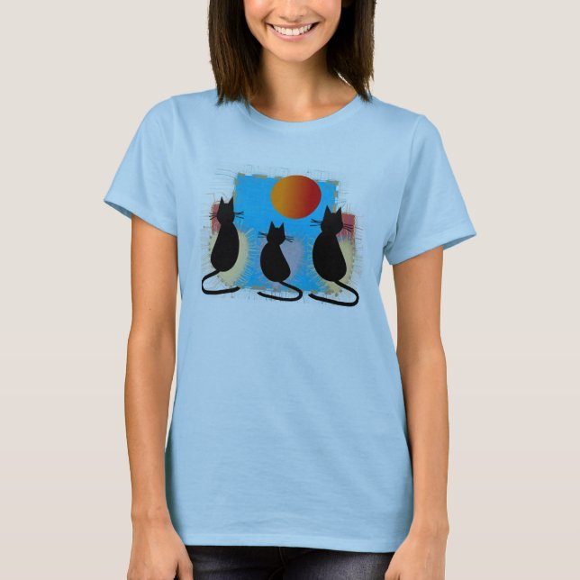 Katzen im Sun T-Shirt (Vorderseite)