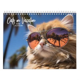 Katzen im Urlaub Kalender
