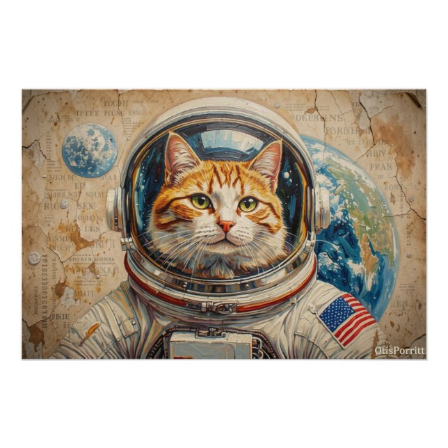 KATZEN IM WELTRAUM 4 POSTER (Vorderseite)