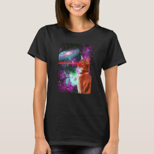 Katzen im Weltraum Astral Kosmische Astronautengal T-Shirt
