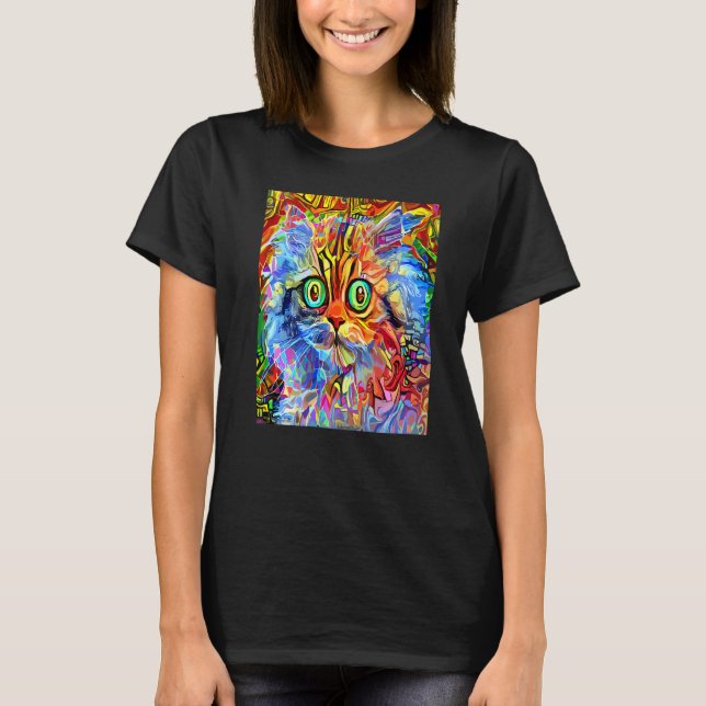 KATZEN IMPRESSIONIST Kätzchen Kitty Ich Bin Eine K T-Shirt (Vorderseite)