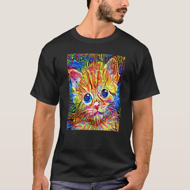 KATZEN IMPRESSIONIST Kitten Kätzchen Ich Bin Eine  T-Shirt (Vorderseite)