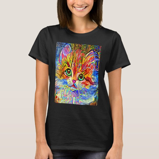 KATZEN IMPRESSIONISTIN Kätzchen Kitty Ich bin eine T-Shirt (Vorderseite)