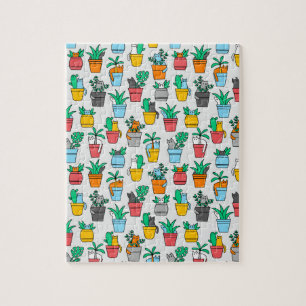 Katzen in den Blumentöpfen Puzzle