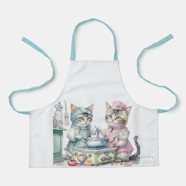 Katzen in der Küche Schürze (Vorderseite)