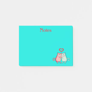 Katzen in der Liebe Post-it Klebezettel
