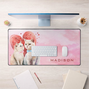 Katzen in der Liebe Schreibtischunterlage