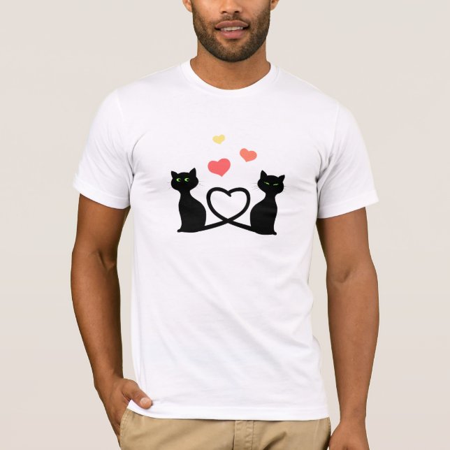 Katzen in der Liebe T-Shirt (Vorderseite)