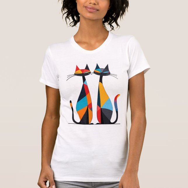 Katzen in der Liebe T-Shirt (Vorderseite)
