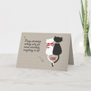 Katzen in der Liebe Valentine Feiertagskarte