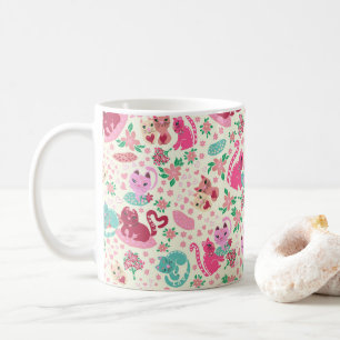 Katzen in der Tasse der Liebe