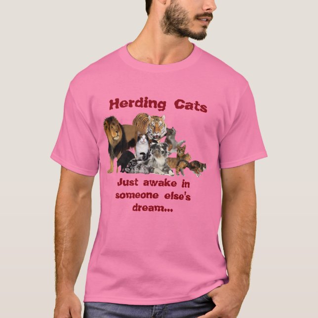 Katzen in Herden leben - Antrag-Management T-Shirt (Vorderseite)