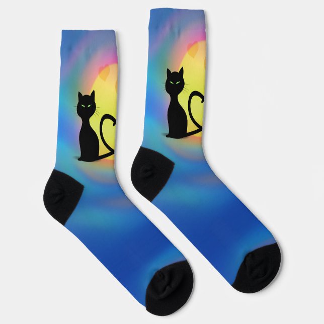 Katzen in Liebe Crew Socken (Rechts)