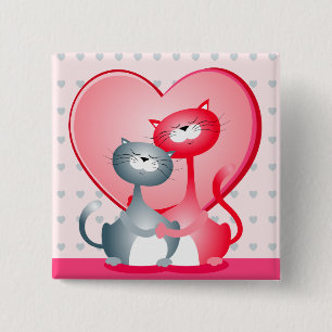 Katzen in Liebe, Schaltfläche Button