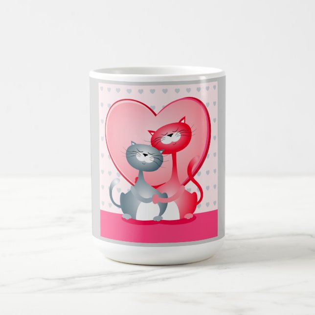 Katzen in Liebe, Tasse (Mittel)