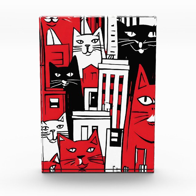 Katzen in New York Fotoblock (Vorderseite)