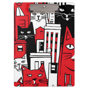 Katzen in New York Klemmbrett