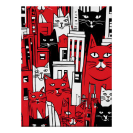 Katzen in New York Poster