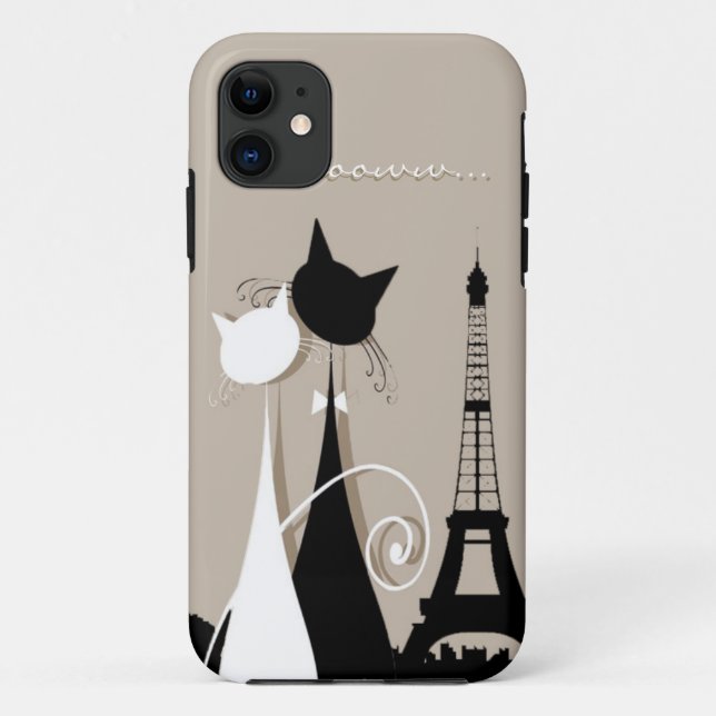 Katzen in Paris-iPhone-5-Gehäuse Case-Mate iPhone Hülle (Rückseite)