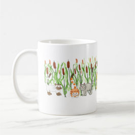 Katzen in Rohrkolben Kaffeetasse