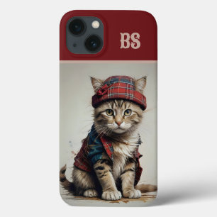 Katzen in Scottish Disguise - charmante Katzen Case-Mate iPhone Hülle