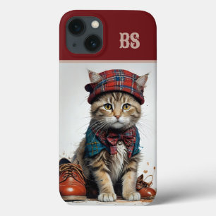 Katzen in Scottish Disguise - charmante Katzen Case-Mate iPhone Hülle