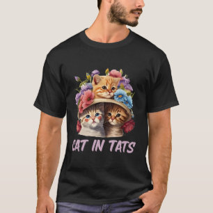Katzen in Taten Katze Tattoo Kitten Tattooot T-Shirt