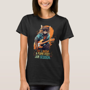 Katzen Jamsession für perfekte Rock'n Roll Jungen T-Shirt