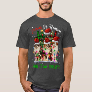 Katzen Jesus ist Grund für die Weihnachtsfeier häs T-Shirt
