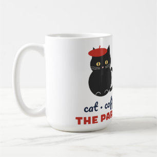 Katzen Kaffee Croissant Katzenliebhaber Kaffeetass Kaffeetasse