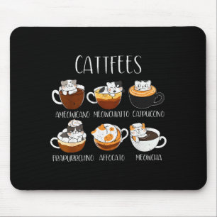 Katzen- & Kaffee-Liebhaber Lustiger Kaffeinspruch  Mousepad