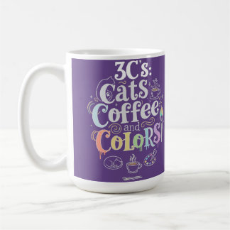 Katzen Kaffee und Farben Kaffeetasse