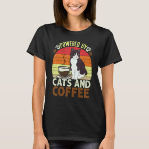Katzen & Kaffee   Vintage Katze Kätzchen T-Shirt