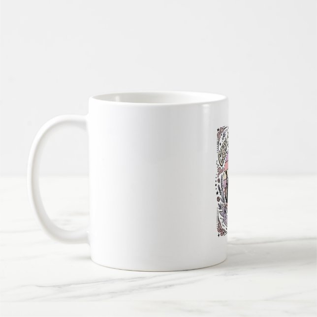 Katzen Kaffee Wiederholung Katze Tee Blätter Kaffe Kaffeetasse (Links)