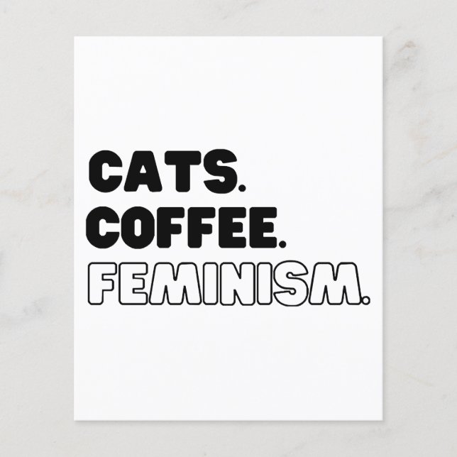 Katzen Kaffeefeminismus (Vorderseite)