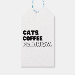 Katzen Kaffeefeminismus Geschenkanhänger
