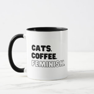 Katzen Kaffeefeminismus Tasse