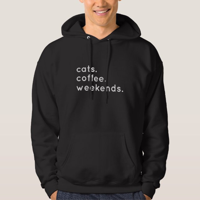 Katzen Kaffeewochen nennen mich Kat Hoodie (Vorderseite)