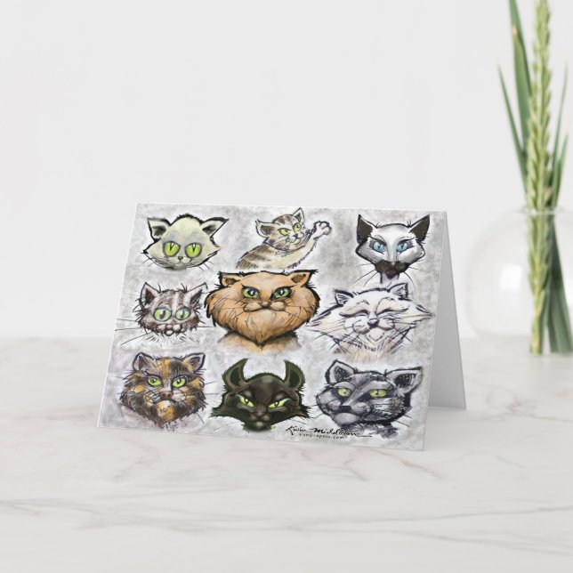 Katzen Karte (Vorderseite)