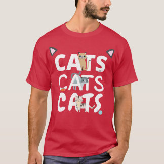 Katzen Katzen Katzen 5 T-Shirt