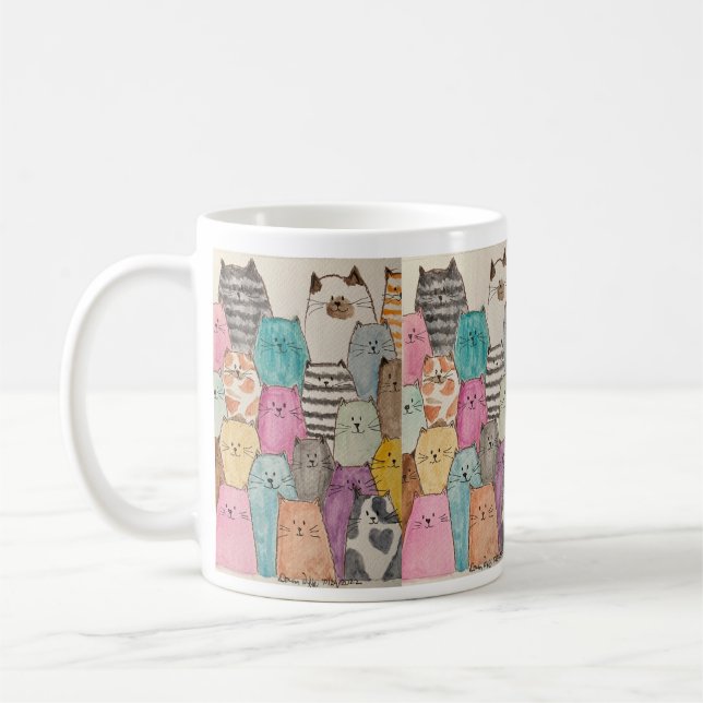 Katzen! Katzen! Katzen! Kaffeetasse (Links)