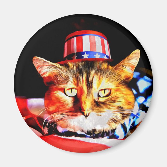 Katzen Katzen Katzen Magnet (Vorne)