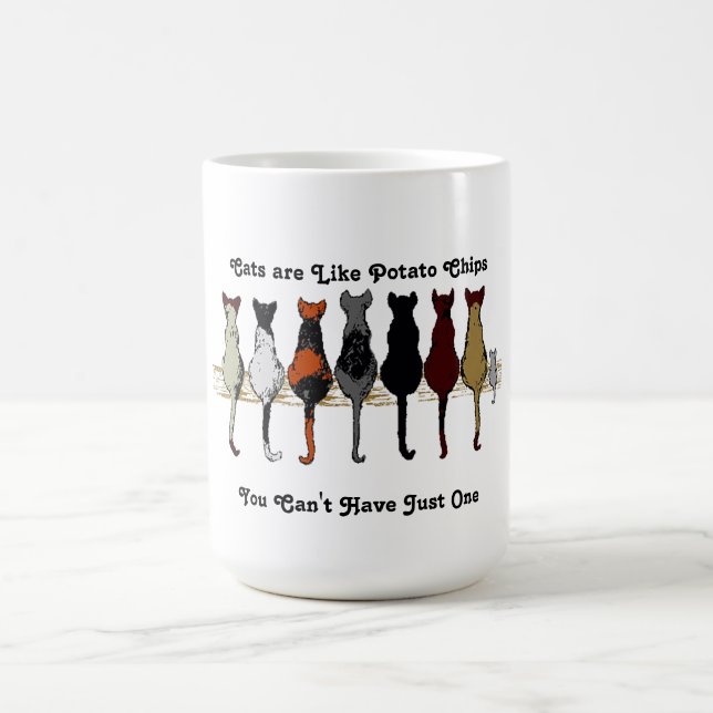 Katzen, Katzen, Katzen und eine Kätzchen-Tasse Tasse (Mittel)