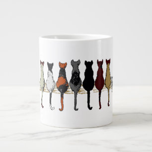 Katzen, Katzen, Katzen und Kitten Jumbo-Tasse